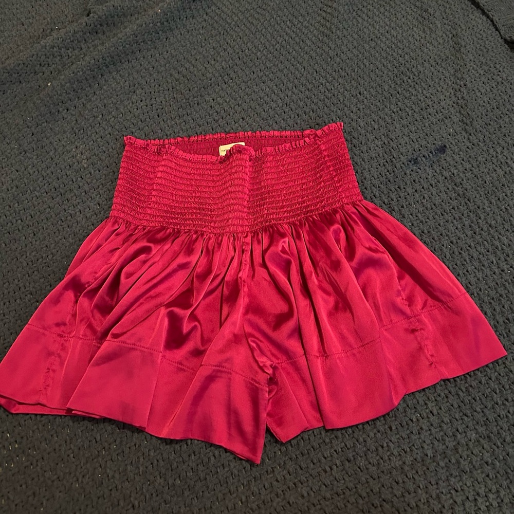 Natural life pink/magenta high waisted flowy shorts